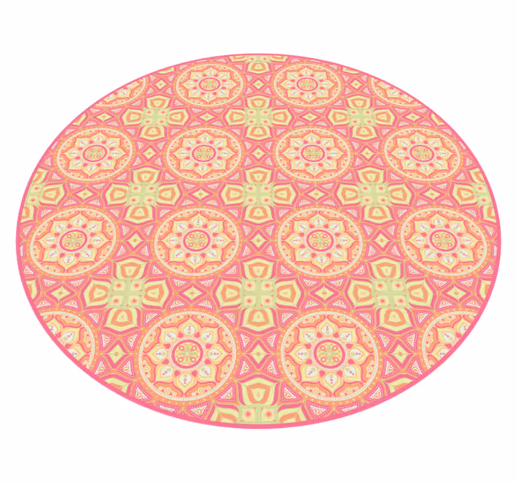 Vinyl tapijt mandala mandala patroon cirkel - TenStickers