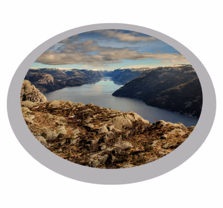 Schilderachtig landschapsmening vinyl tapijt natuur - TenStickers