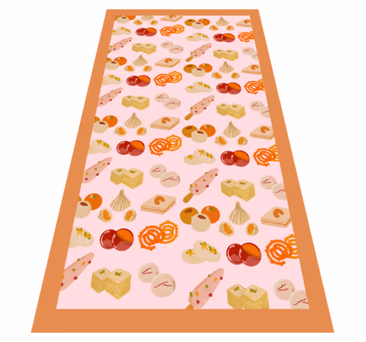 Culinair thema vinyl vloerkleed keuken - TenStickers