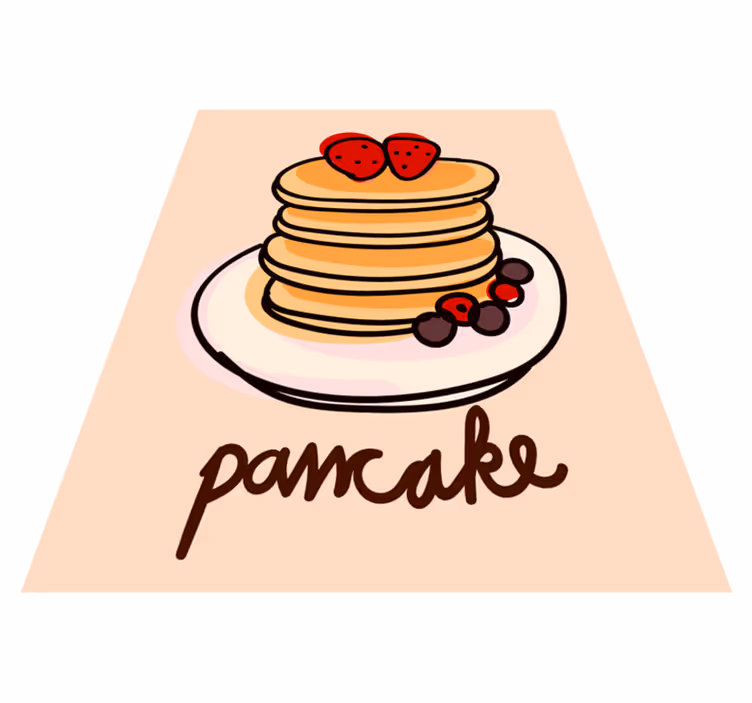 Heerlijke pannenkoeken vinyl vloerkleed keuken - TenStickers