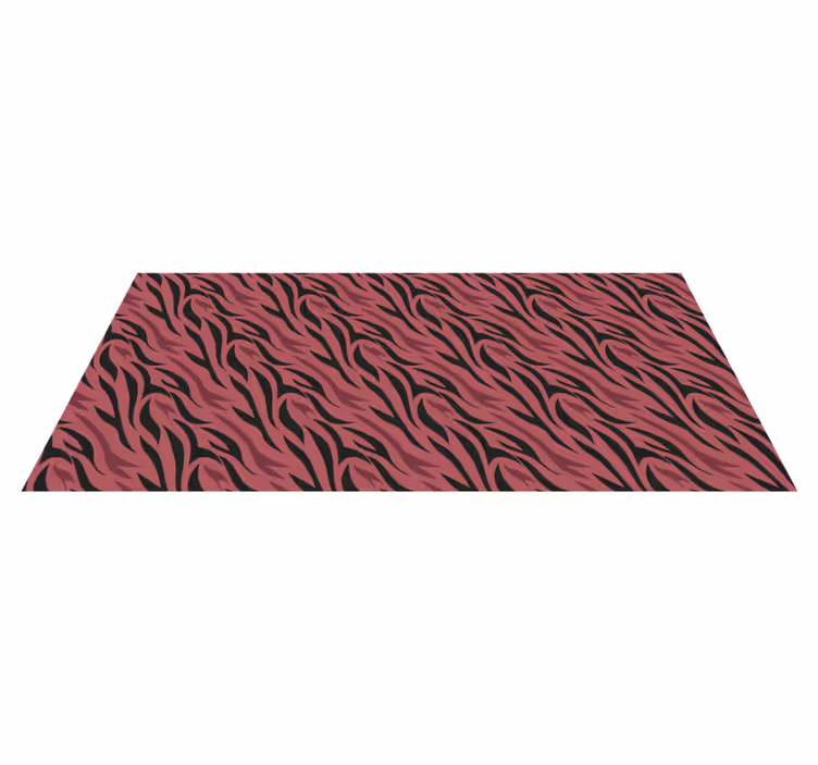 Abstracte zebragolven vinyl tapijt dierenprint - TenStickers