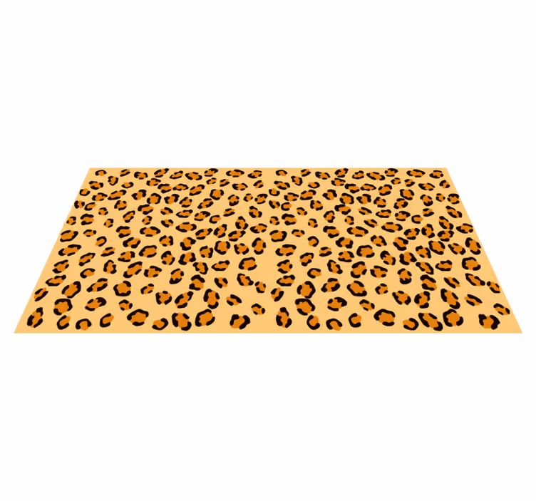 Luipaardvlekken vinyl tapijt dierenprint - TenStickers