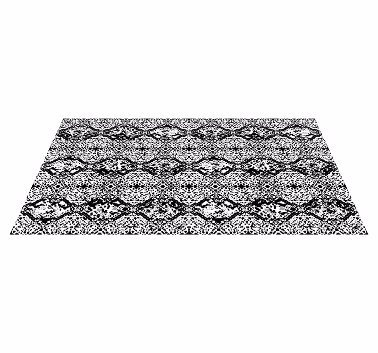 Gebarsten monochrome vinyl tapijt dierenprint - TenStickers