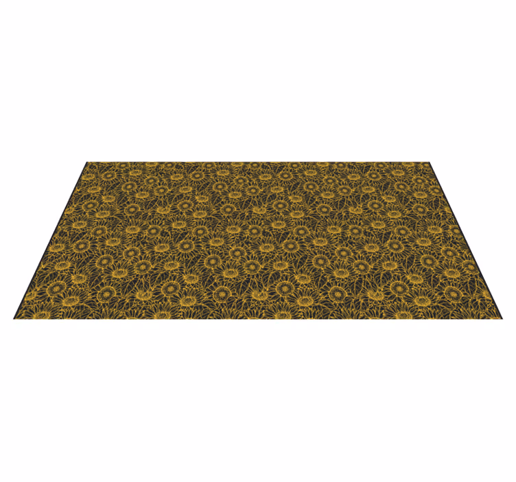 Bloemencomplexiteit vinyl tapijt bloemen en planten - TenStickers
