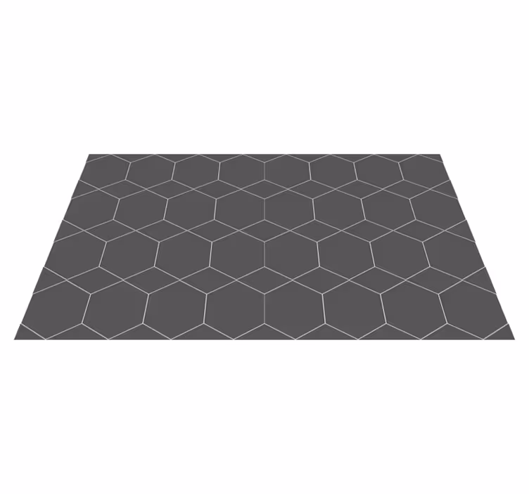 Zeshoekige tegels vinyl tapijt tegels - TenStickers