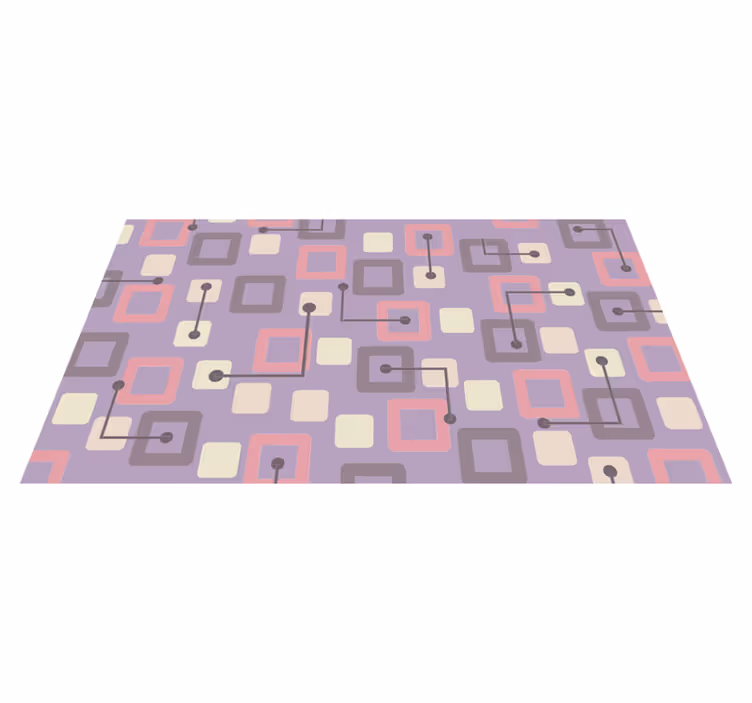 Geometrische schakeling vinyl tapijt geometrisch - TenStickers