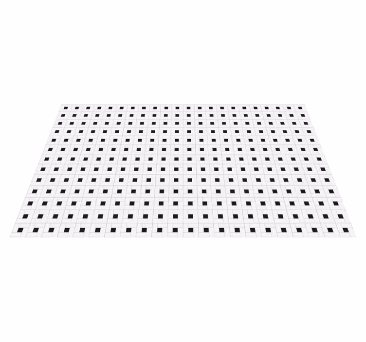 Geruite patroonstijl vinyl tapijt tegels - TenStickers