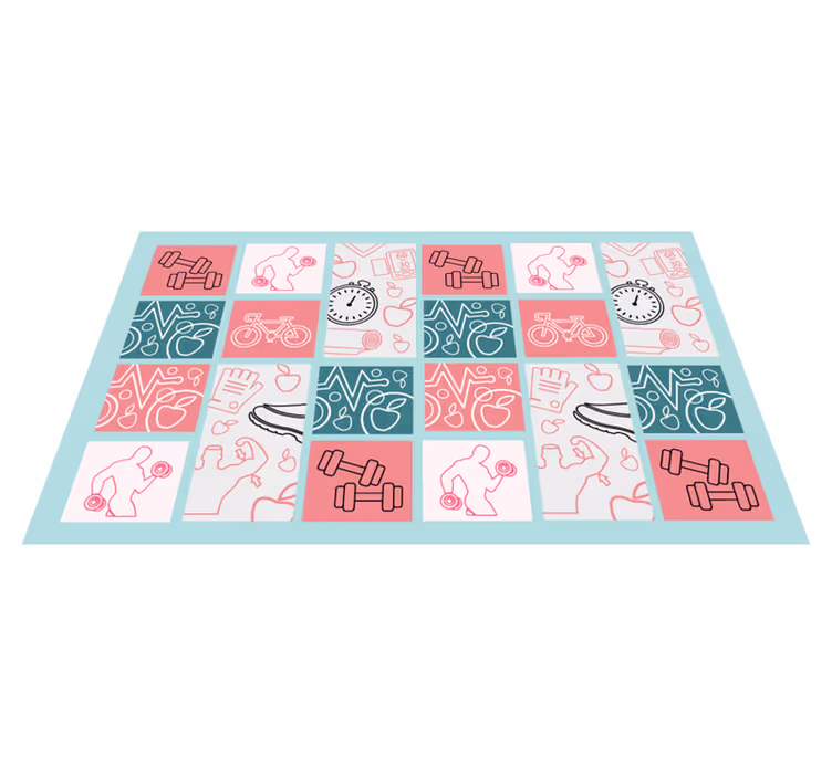 Speels kinderdecor vinyl tapijt kind - TenStickers