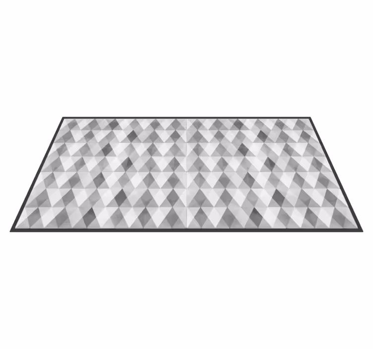 Vinyl tapijt geometrisch driehoekpatroon - TenStickers