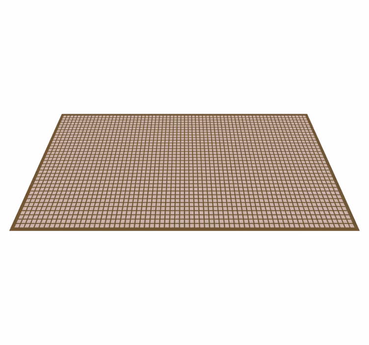 Geometrisch rasterpatroon vinyl tapijt met strepen - TenStickers