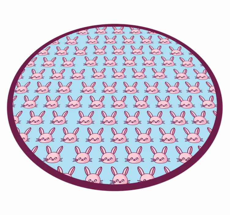Konijnen speeltuin vinyl tapijt baby - TenStickers