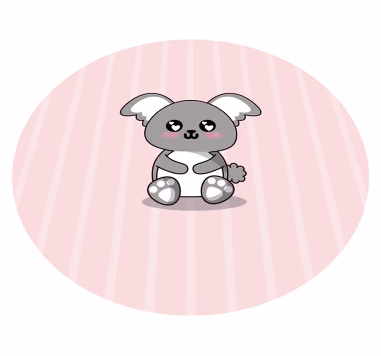 Knuffelige koala vinyl tapijt baby - TenStickers