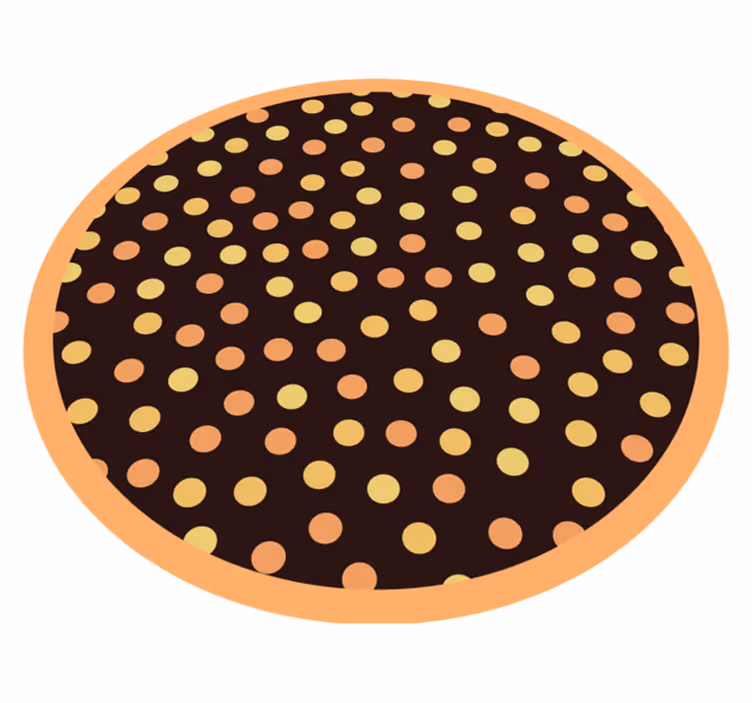 Stippencirkel vinyl tapijt met strepen - TenStickers