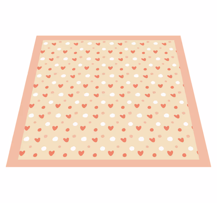 Hartpatroon decor vinyl tapijt baby - TenStickers