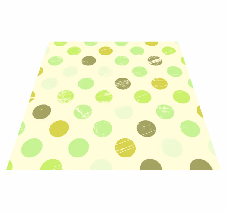 Harmonie van stippen vinyl tapijt geometrisch - TenStickers