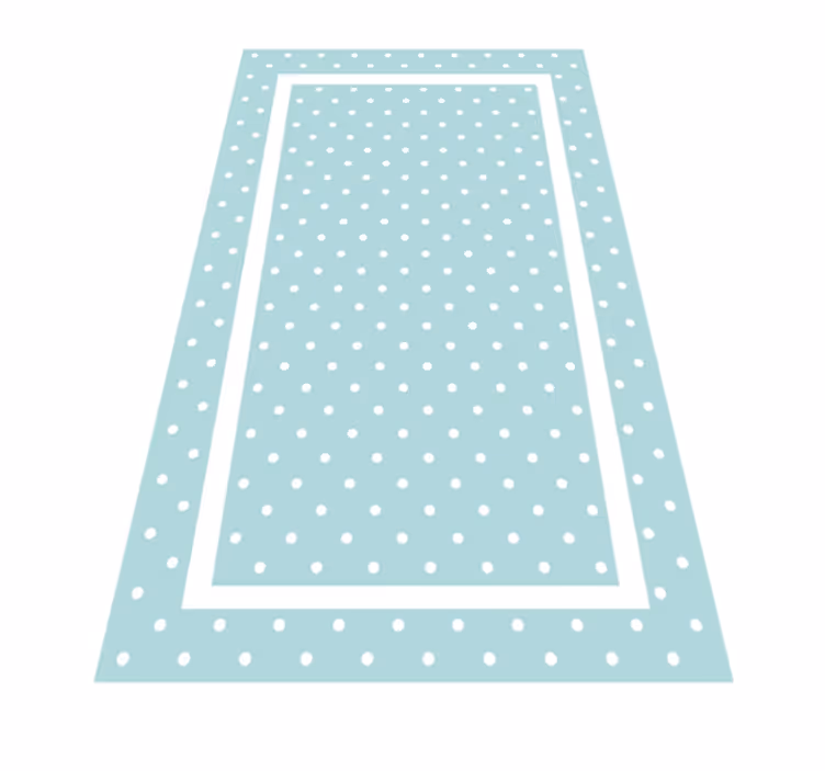 Eenvoud met stippen vinyl tapijt slaapkamer - TenStickers