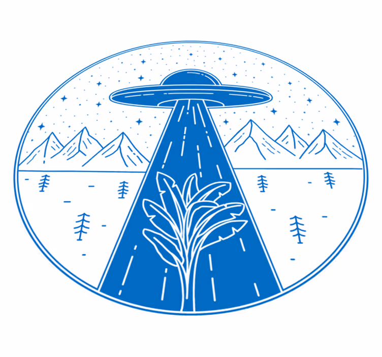 Ufo avontuur vinyl tapijt voor meer kinderen - TenStickers
