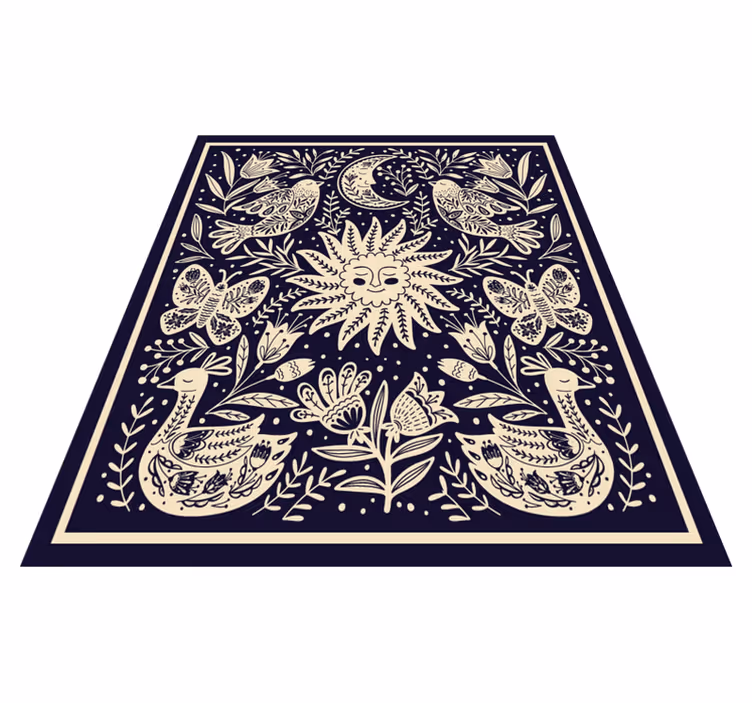 Hemelse volksharmonie vinyl tapijt slaapkamer - TenStickers