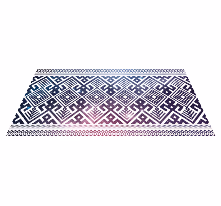 Kosmisch pixelweefsel etnisch vinyl tapijt - TenStickers