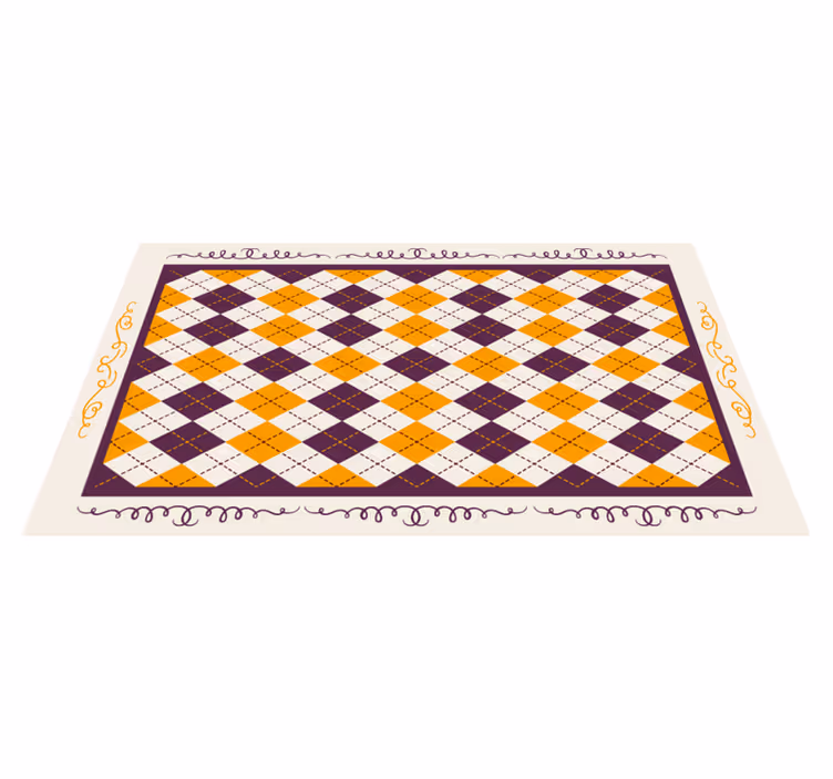 Geometrisch chevronmotief vinyl tapijt tegels - TenStickers