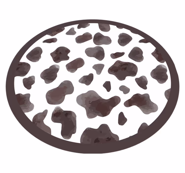 Koeienhuid stijl vinyl tapijt dierenprint - TenStickers