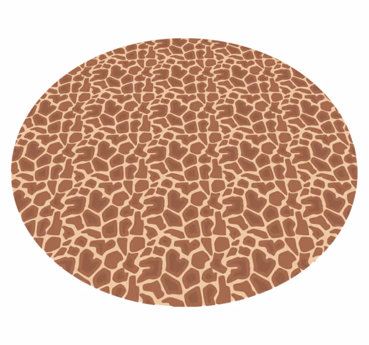 Giraffenpatroon vinyl tapijt dierenprint - TenStickers