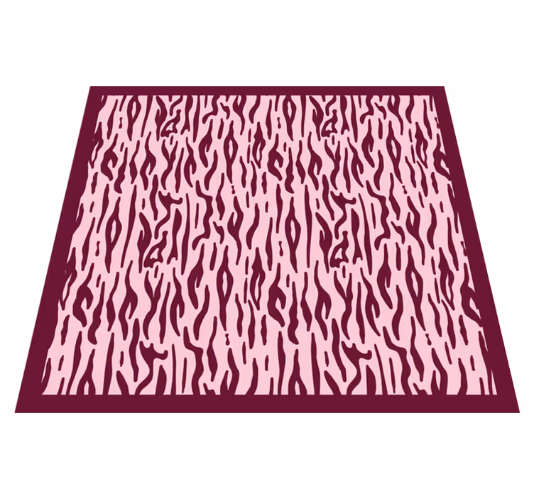 Felle dierenpatronen vinyl tapijt dierenprint - TenStickers