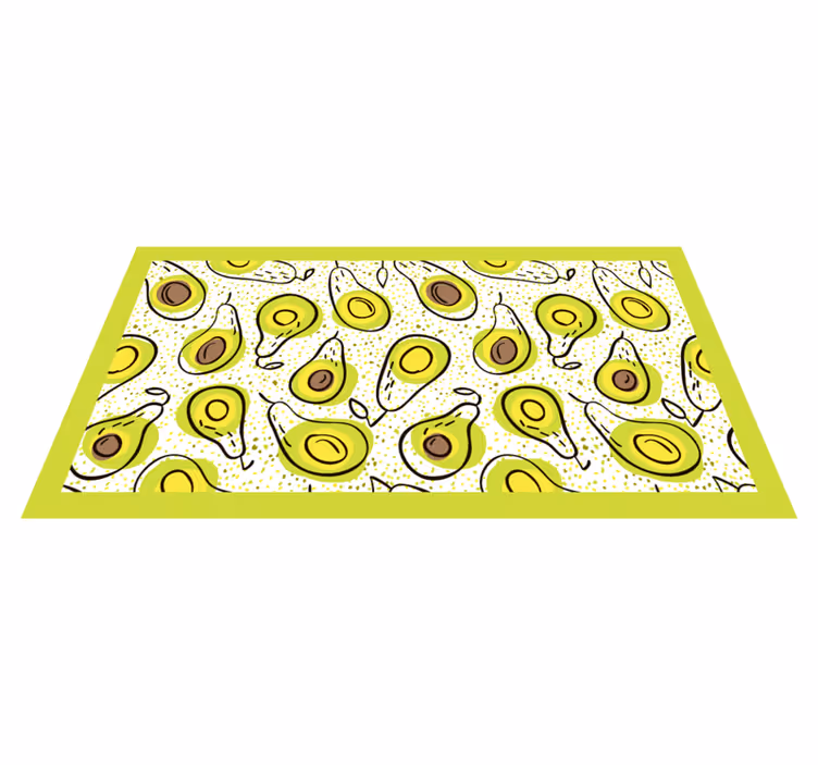 Avocado genot vinyl vloerkleed keuken - TenStickers