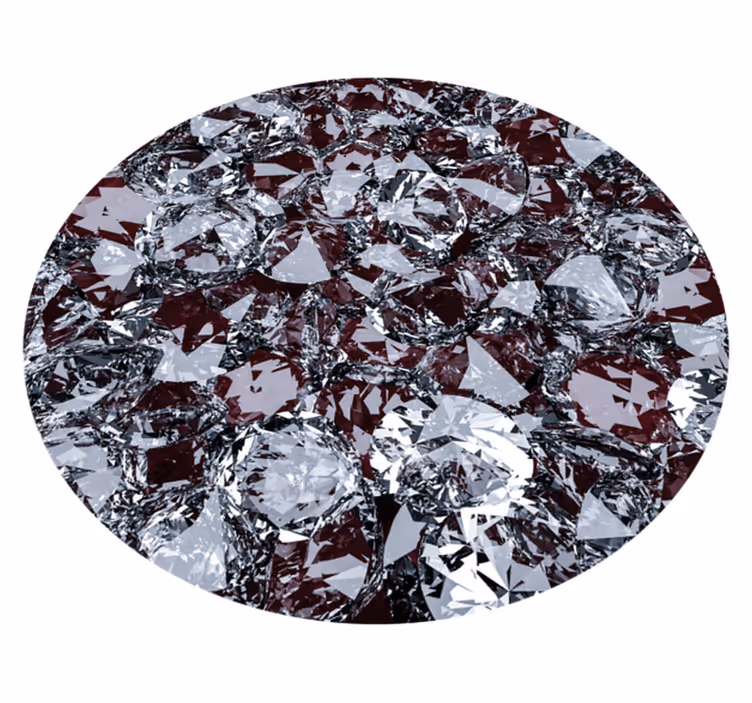Kristal edelsteen vinyl tapijt andere textuur - TenStickers