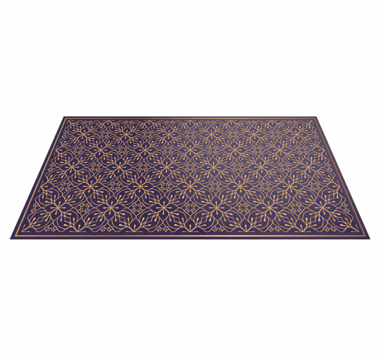 Elegant bloemenconcept vinyl tapijt bloemen en planten - TenStickers