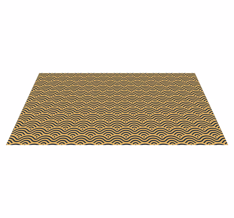 Golvend patroon vinyl tapijt geometrisch - TenStickers