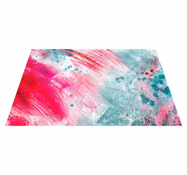 Spatten van kleuren vinyl tapijt modern - TenStickers