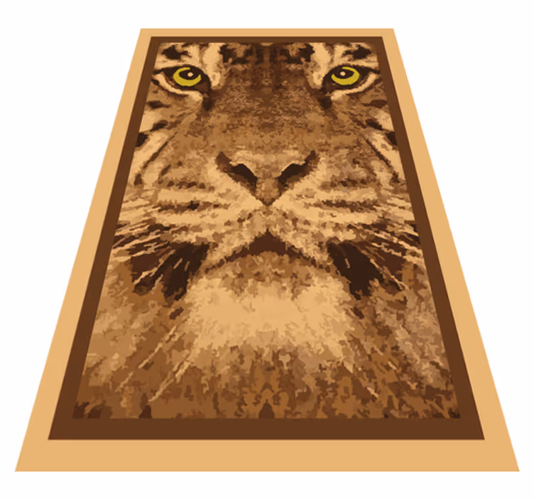 Majestueuze tijgergezicht dieren vinyl tapijt - TenStickers