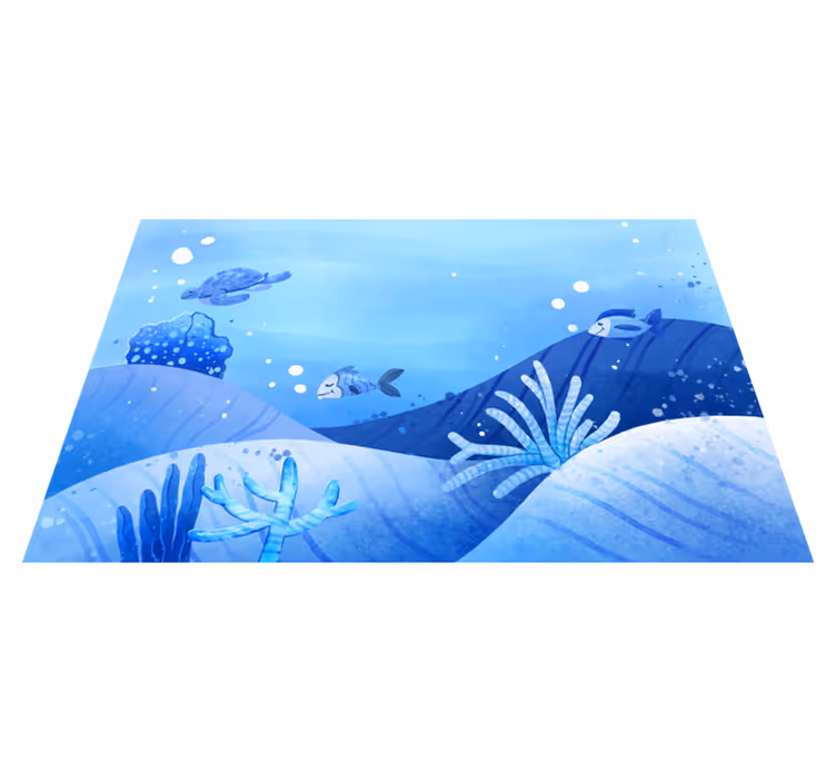 Oceaan scène vinyl tapijt natuur - TenStickers