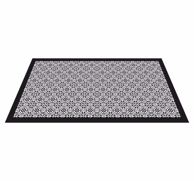 Vinyl vloerkleed tegels hydraulisch - TenStickers