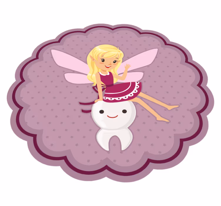 Fee en tand vinyl tapijt kind - TenStickers