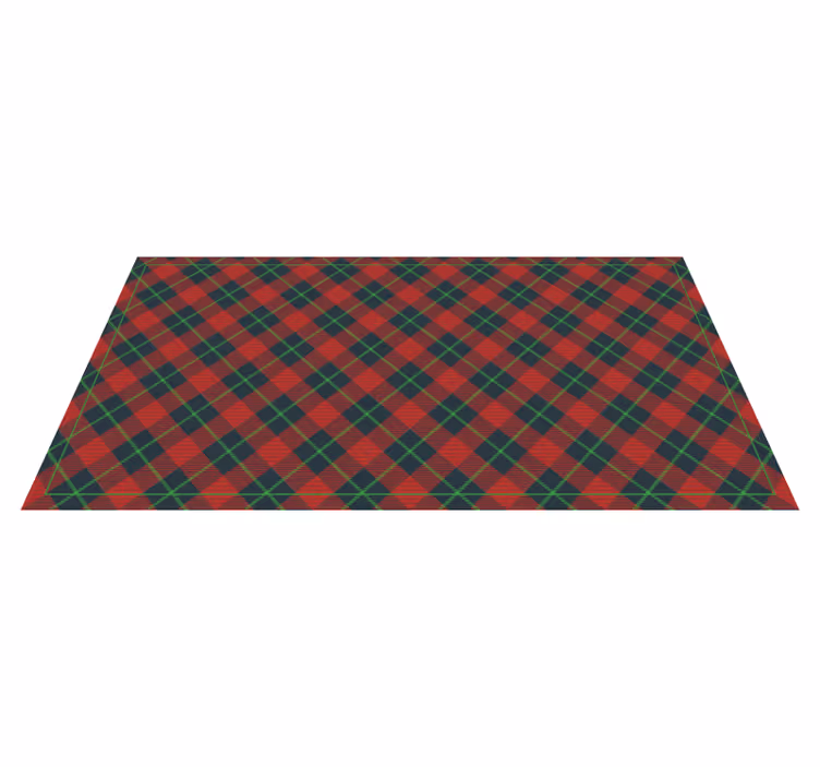 Argyle-patroon vinyl tapijt met textuur - TenStickers