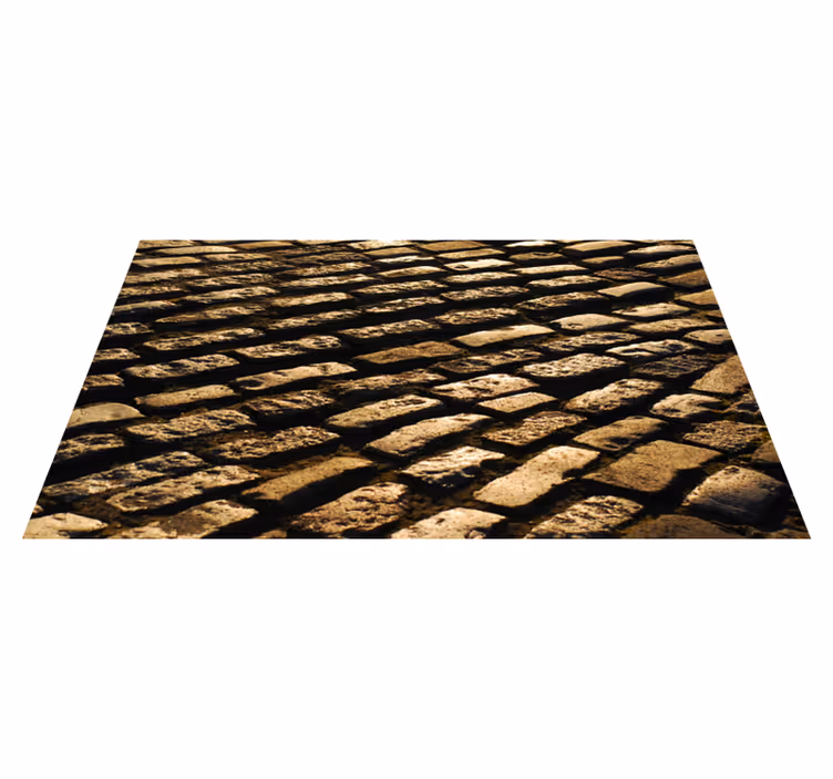 Vinyl tapijt stenenstructuur klinkerpad - TenStickers