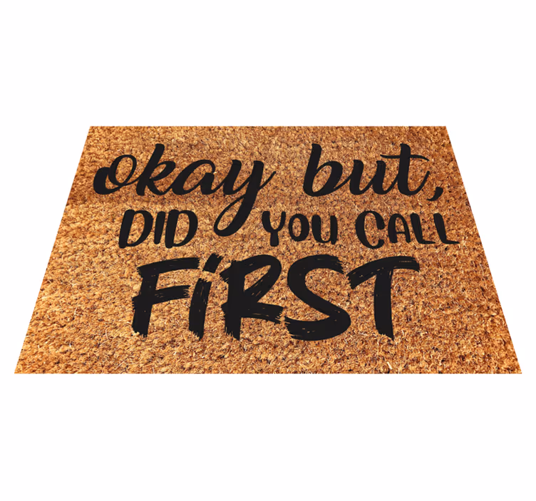 Grappige zin welkom vinyl tapijt ontvangst hal - TenStickers