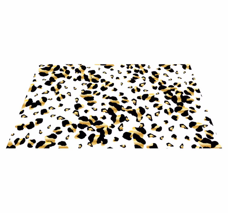 Luipaardpatroon elegantie vinyl tapijt dierenprint - TenStickers