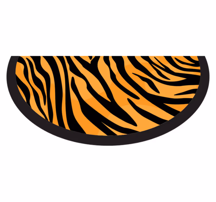 Tijgerstrepen ontwerp vinyl tapijt dierenprint - TenStickers