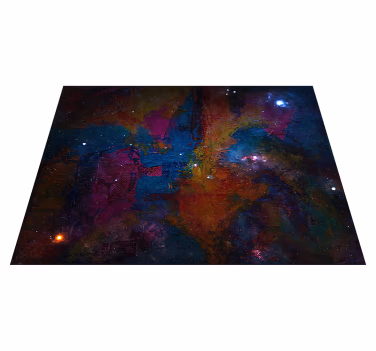 Kosmisch ruimteontwerp vinyl tapijt sterren - TenStickers