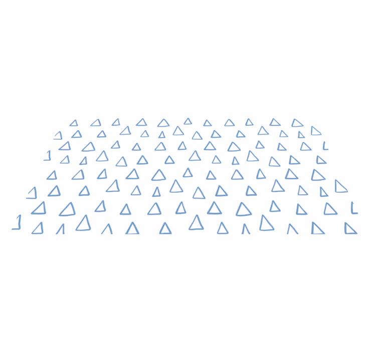 Vinyl tapijt geometrisch met driehoekig patroon - TenStickers