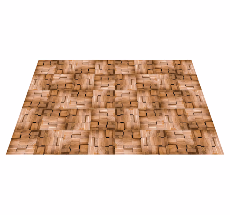 Natuurlijk textuurontwerp vinyl tapijt met houtstructuur - TenStickers