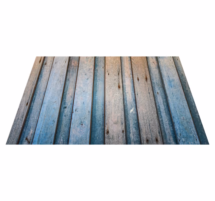 Verweerde planken vinyl tapijt met houtstructuur - TenStickers