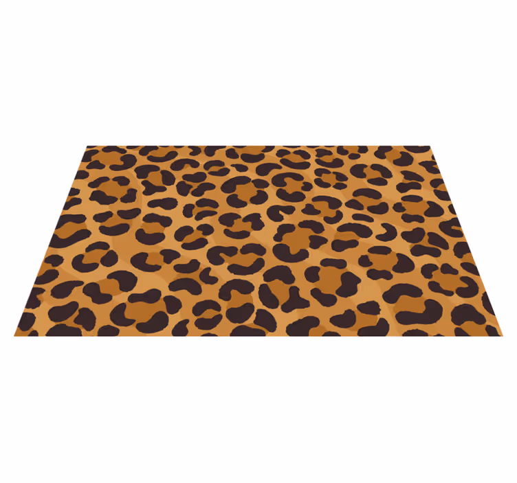 Stijl met luipaardmotief vinyl tapijt dierenprint - TenStickers