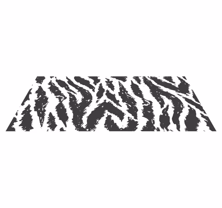 Zebrastrepen concept vinyl tapijt dierenprint - TenStickers