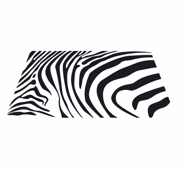 Vinyl tapijt dierenprint zebra lijnen - TenStickers