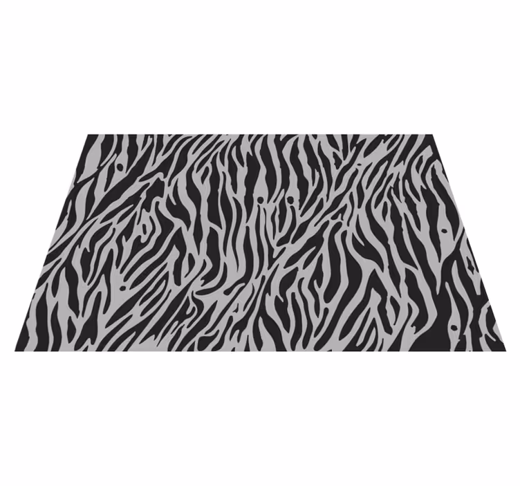 Zebrapatroon strepen vinyl tapijt dierenprint - TenStickers