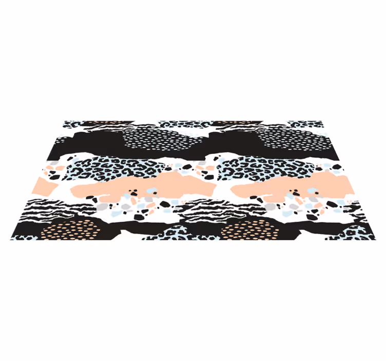 Strak luipaardpatroon vinyl tapijt dierenprint - TenStickers